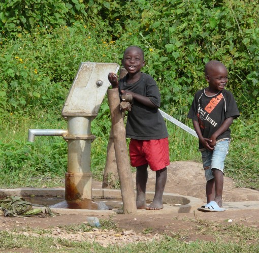 New water pump in Kibaale